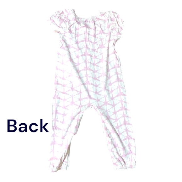 Burt's Bees Baby | Light Lilac Glistening Tie-Dye Organic Cotton Playsuit. 24M - Picture 3 of 3